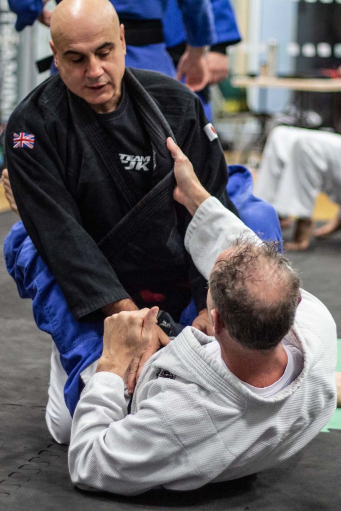 Sensei Andrew Privett and Sensei Ross Iannoccaro Training Self-Defence